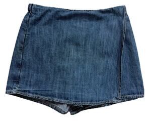 Old Navy Denim Mini Skirt Skort Womens Small Blue 100% Cotton Casual Boho